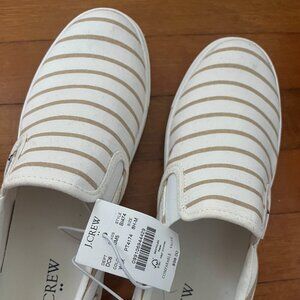 JCREW Women's Striped Slip on Sneakers NWT Size 8.5